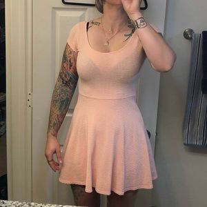 Charlotte Russe Light Pink Textured Dress. Size S